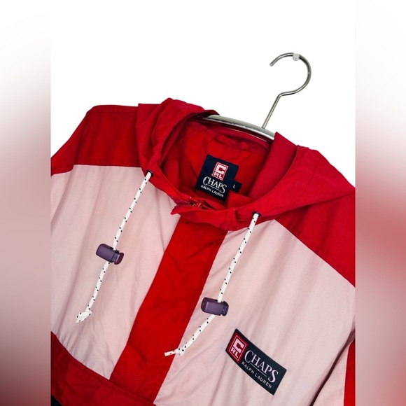 Vintage Ralph Lauren Chaps Red White Blue USA Windbreaker, Size Large - Picture 3 of 14
